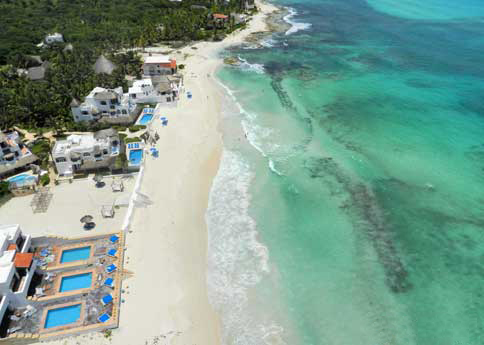 Playa del Secreto has very nice beach front vacation rentals.